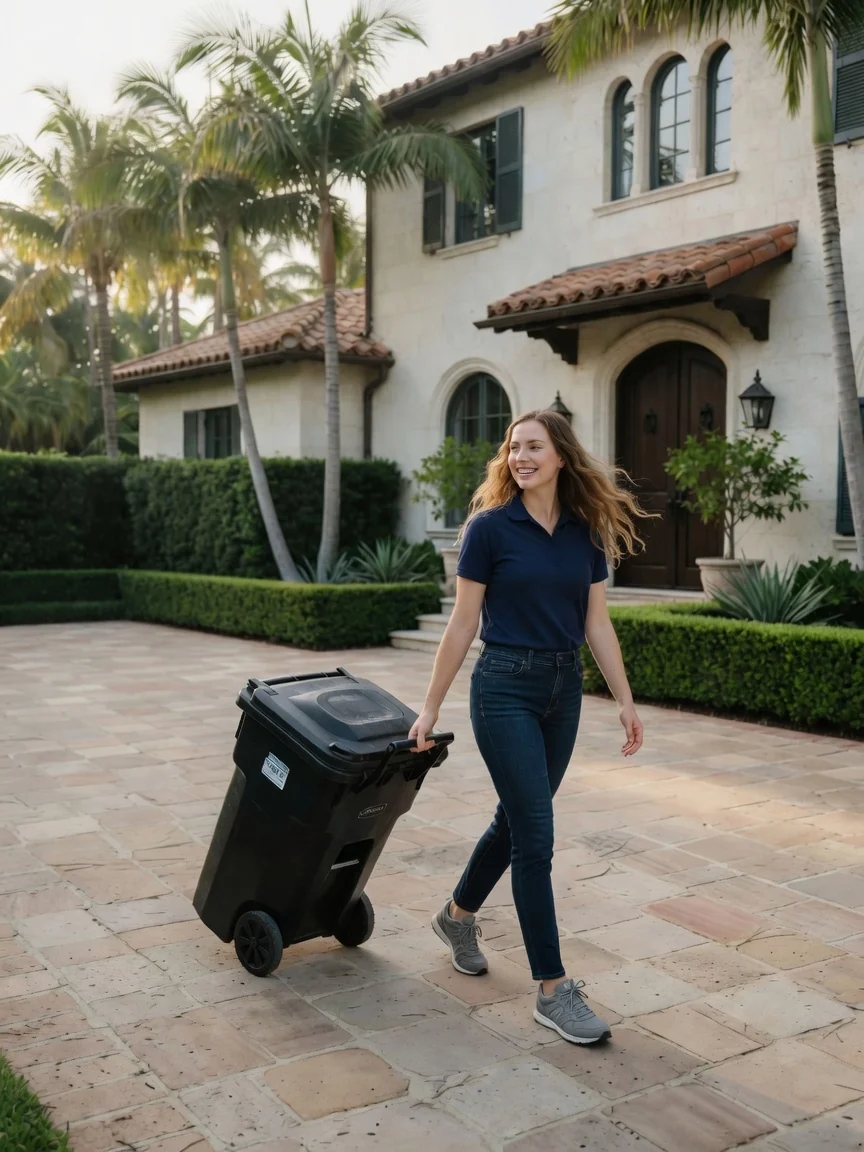 A Swooper handling carts at a driveway
